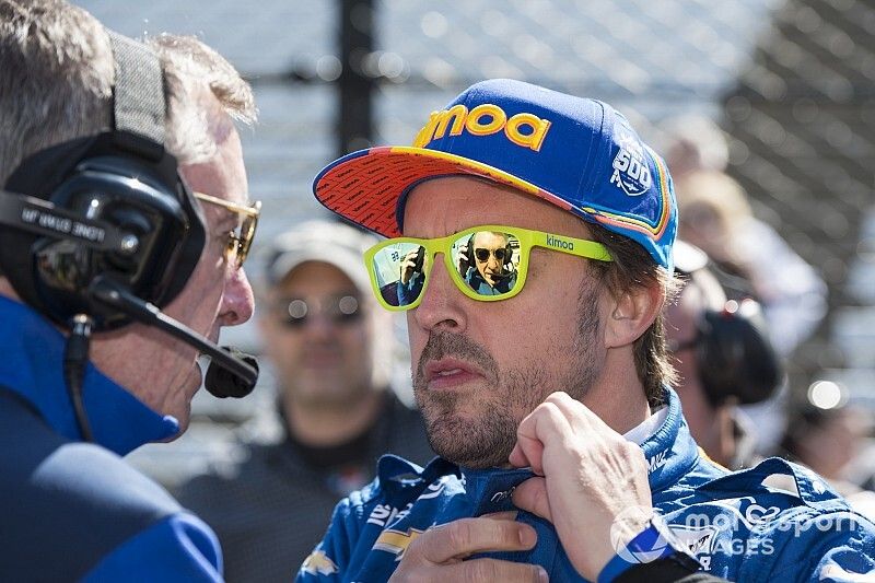 Fernando Alonso, McLaren Racing Chevrolet with Johnny Rutherford