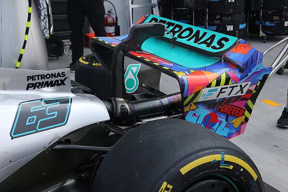 Mercedes W13 rear detail