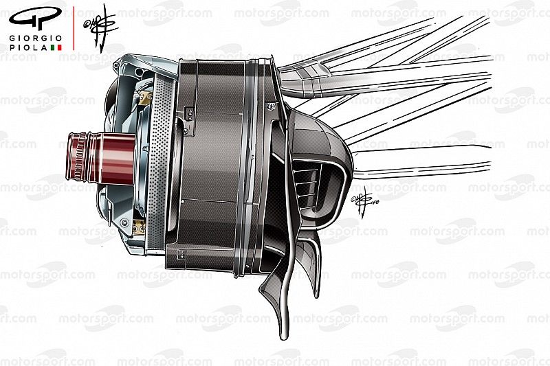 Renault R.S.18, cestello del freno anteriore