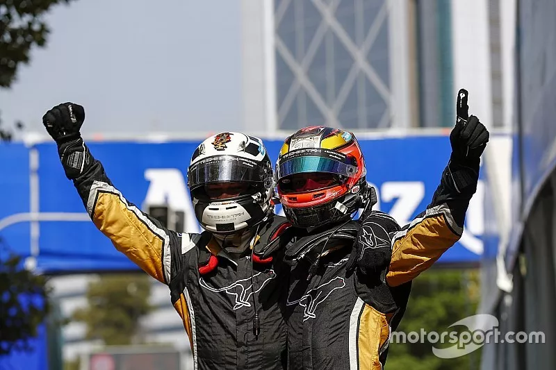 Jean-Eric Vergne, Techeetah f&eacute;licite son &eacute;quipier Andr&eacute; Lotterer, Techeetah