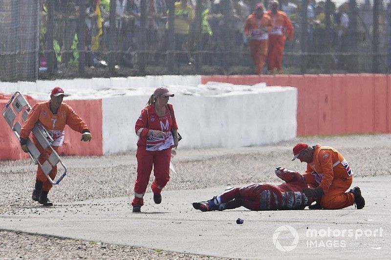 Andrea Dovizioso, Ducati Team después dell accidente