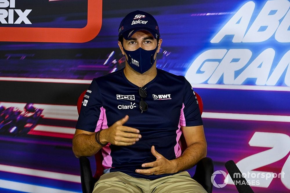 Sergio P&eacute;rez, Racing Point, en conferencia de prensa