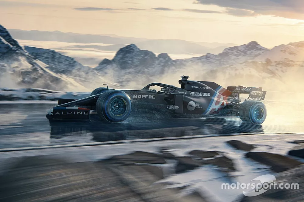 Decoraci&oacute;n provisional de Alpine F1
