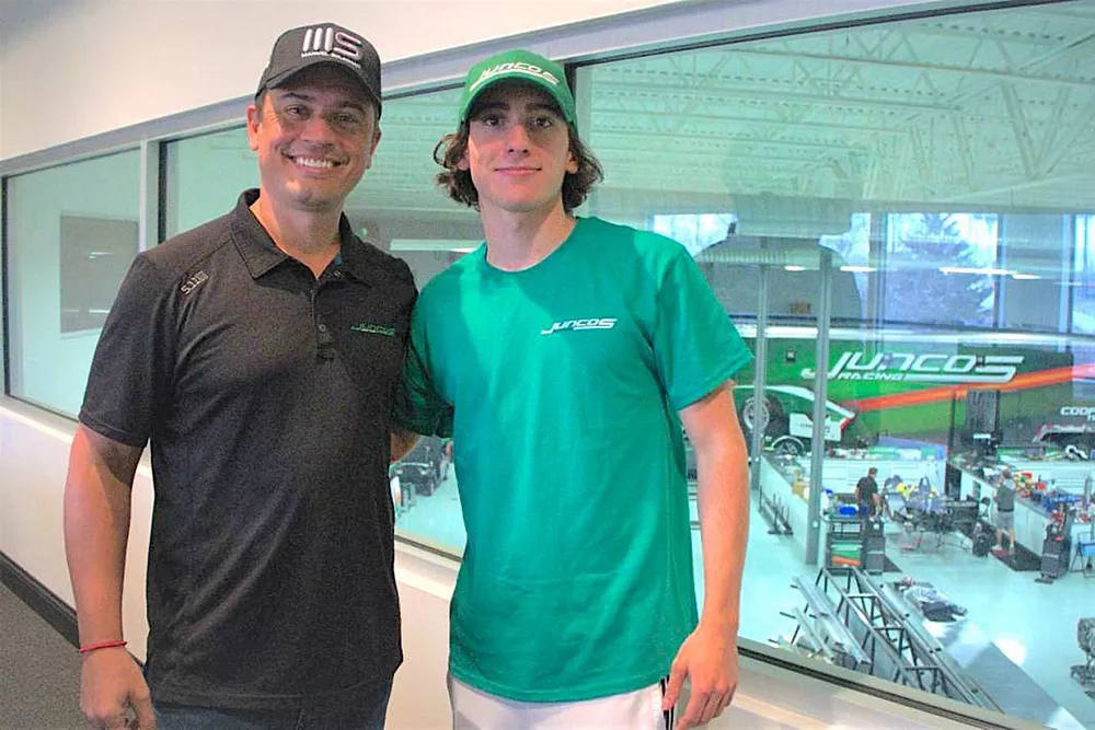 Manuel Sulaiman with team owner Ricardo Juncos

