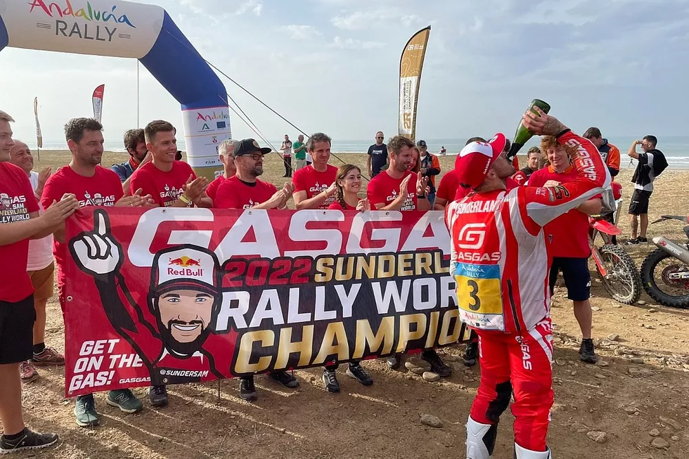 Sam Sunderland gana el mundial en el Rally de Andalucía 2022