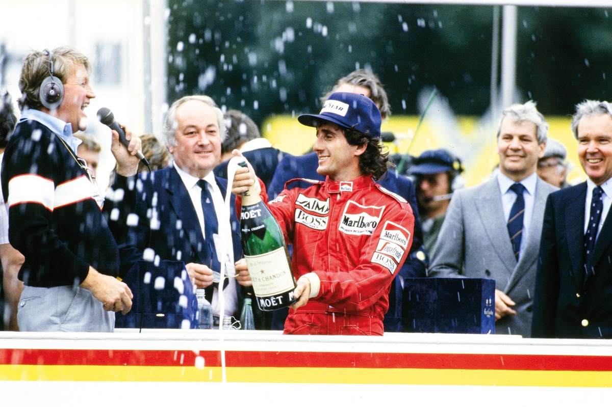 On this day in 1985, Alain Prost won his first Formula 1 world title
