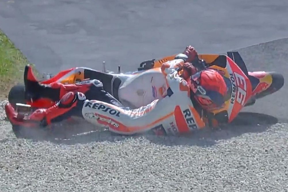 Doble ca&iacute;da M&aacute;rquez Australia