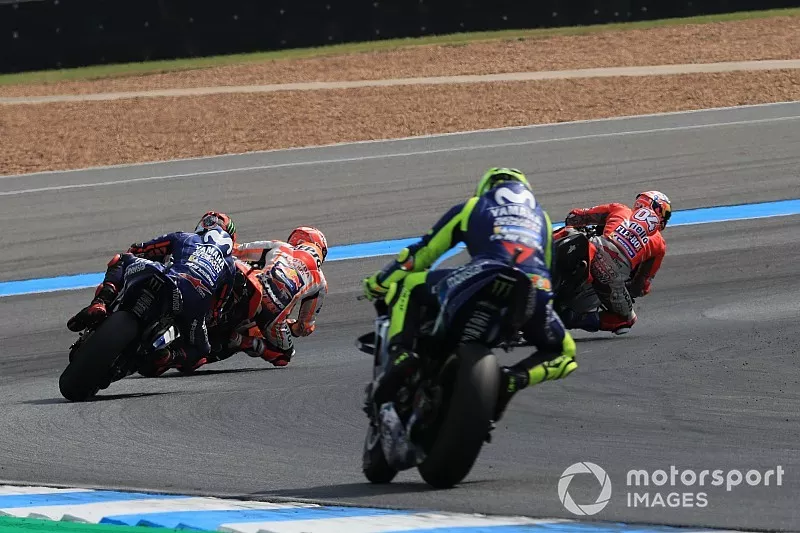 Dovizioso.Marc Marquez, Repsol Honda Team, Maverick Vi&ntilde;ales, Yamaha Factory Racing, Valentino Rossi, Yamaha Factory Racing