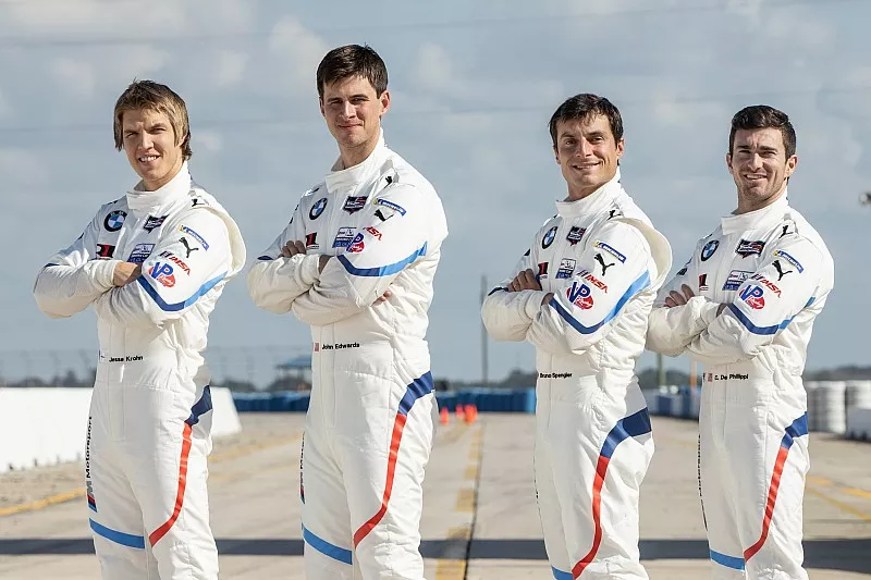 Jesse Krohn, John Edwards, Bruno Spengler, Connor De Phillippi, BMW Team RLL