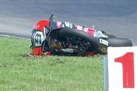 Petrucci sufre un tremendo accidente a m&aacute;s 280 km/h