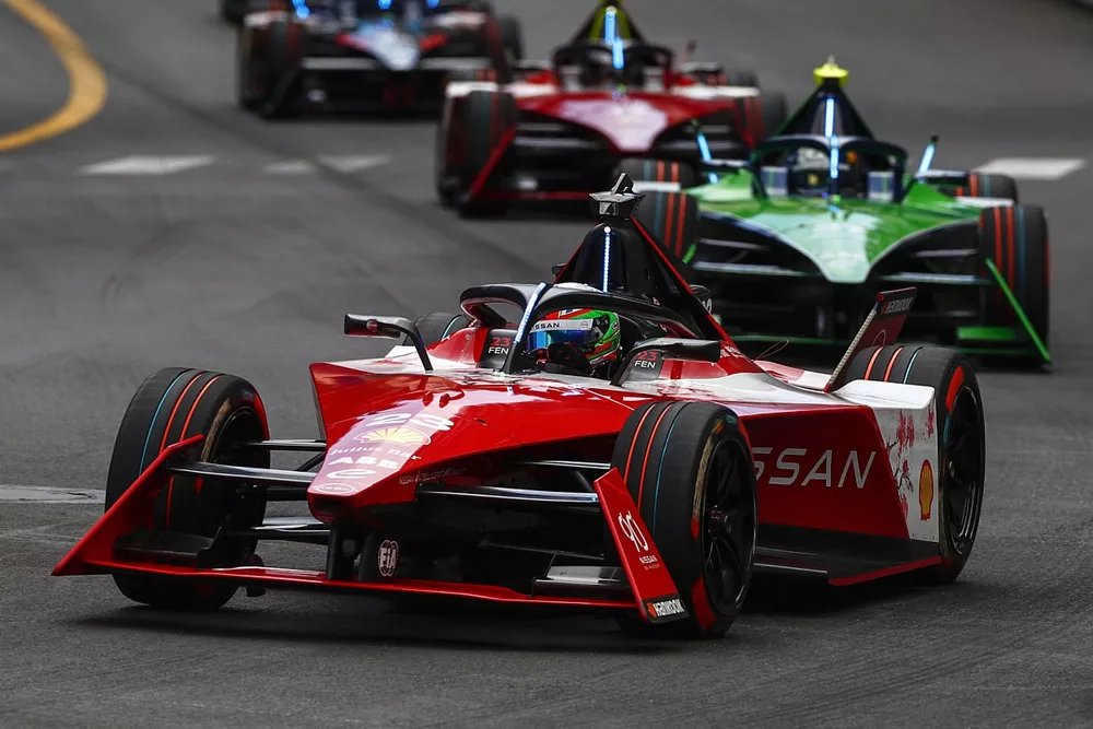 Sacha Fenestraz, Nissan Formula E Team, Nissan e-4ORCE 04 Nick Cassidy, Envision Racing, Jaguar I-TYPE 6, Norman Nato, Nissan Formula E Team, Nissan e-4ORCE 04