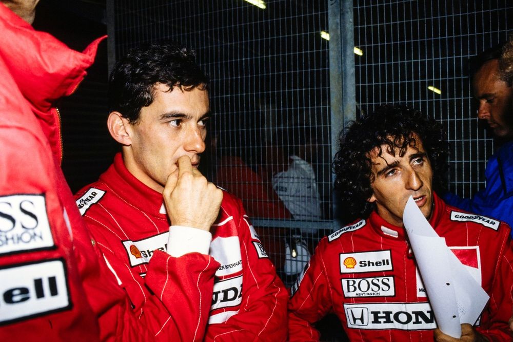 Ayrton Senna y Alain Prost