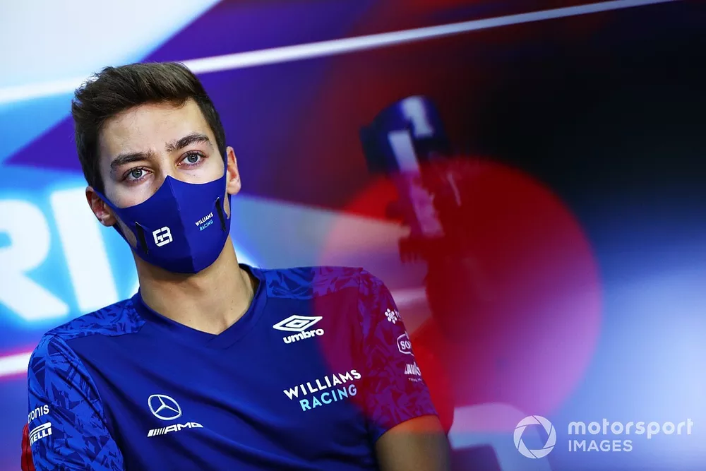 George Russell, Williams in conferenza stampa