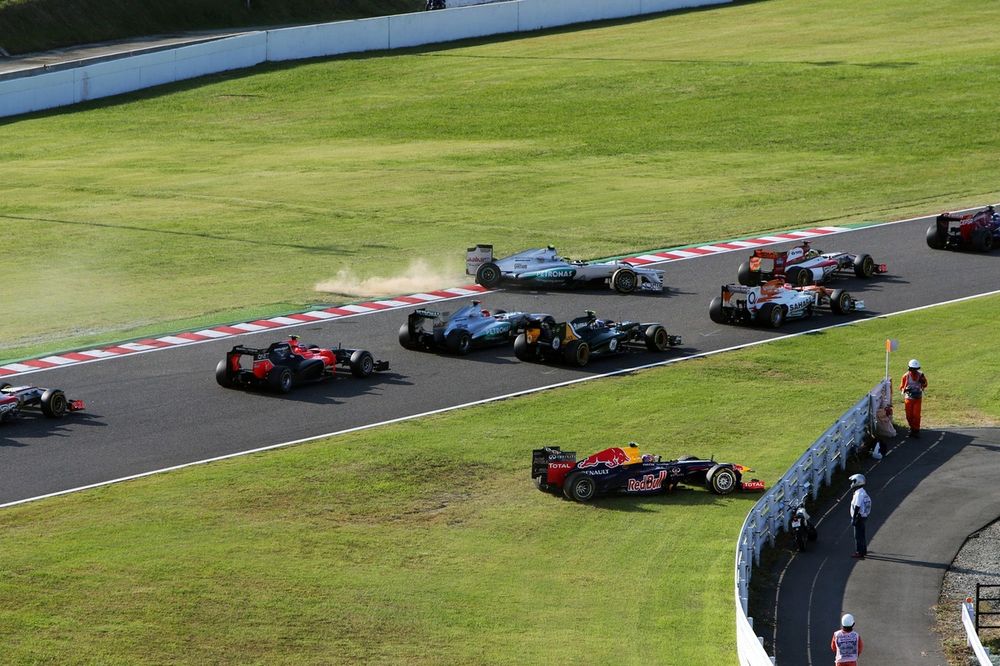 Mark Webber, Red Bull Racing & Romain Grosjean, Lotus