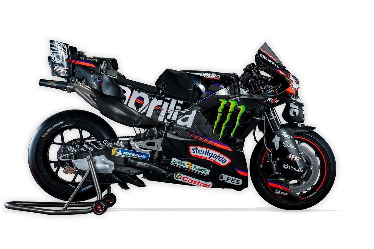 MotoGP | Aprilia annuncia l'accordo con Monster: dal Mugello le RS-GP hanno "l'artiglio" sulle carene