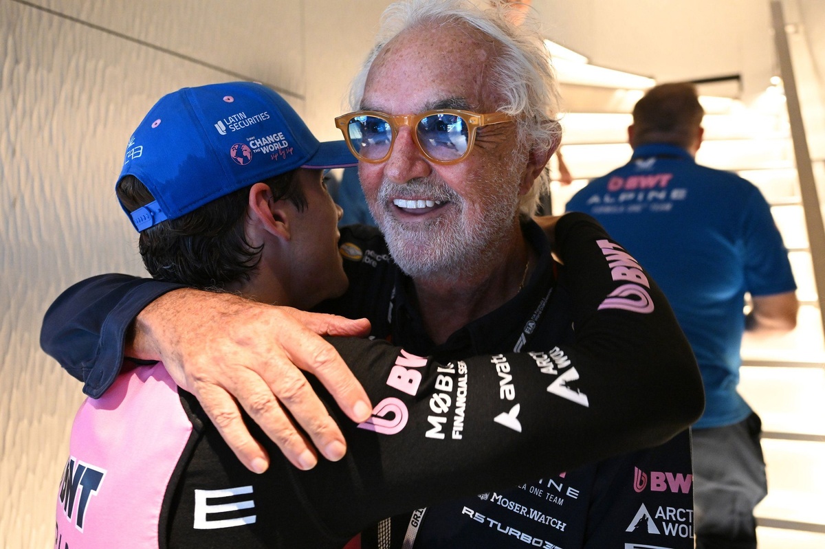 Photo: Motorsport GP d'Espagne : Flavio Briatore salue la performance de Franco Colapinto
