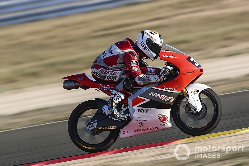 Gerry Salim akhirnya cetak poin di CEV Moto3