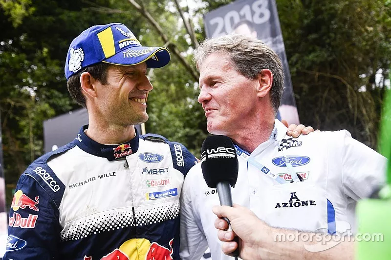 Le Champion WRC 2018 S&eacute;bastien Ogier, M-Sport Ford, avec Malcolm Wilson