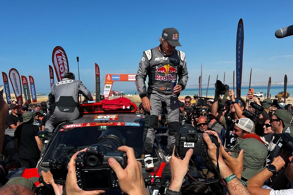 Celebración de Carlos Sainz