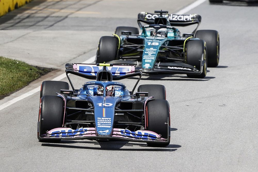 Pierre Gasly, Alpine A523, Lance Stroll, Aston Martin AMR23, Kevin Magnussen, Haas VF-23