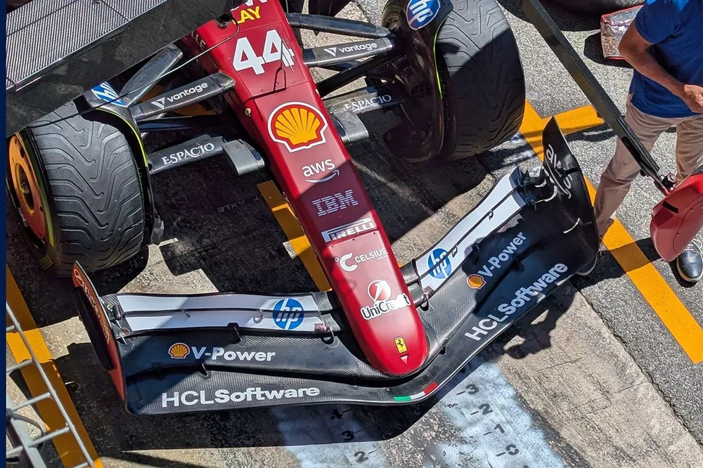 Aileron avant de la Ferrari SF-25