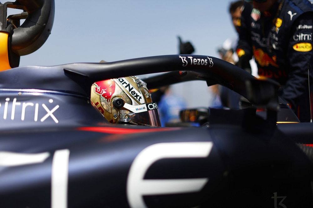 Max Verstappen, Red Bull Racing, on the grid