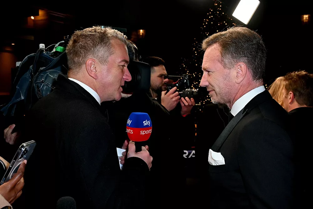 Christian Horner OBE, speaks to Craig Slater, Sky TV