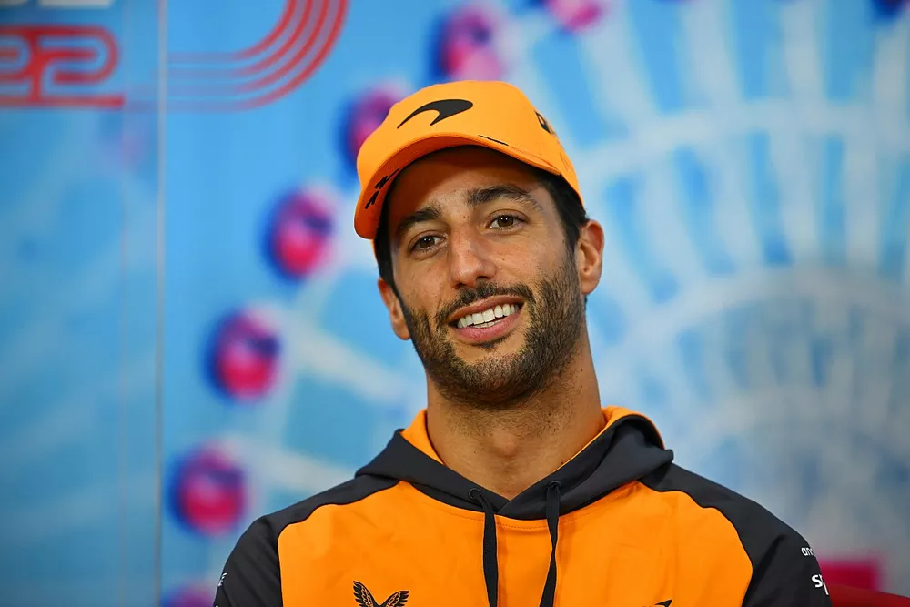 Daniel Ricciardo, McLaren, en rueda de prensa