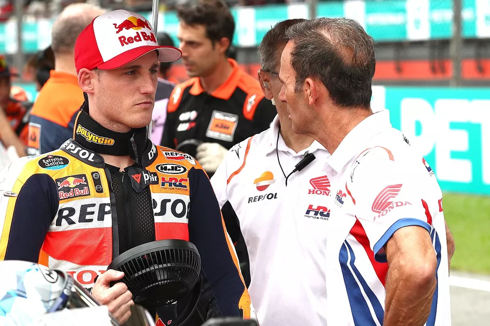 Pol Espargar&oacute;, Equipo Repsol Honda, Alberto Puig, Director del Equipo Repsol Honda