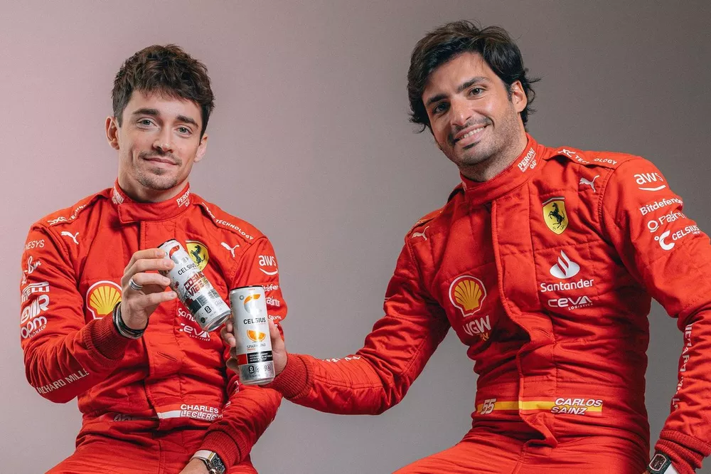Charles Leclerc, Carlos Sainz, Ferrari, Celsius