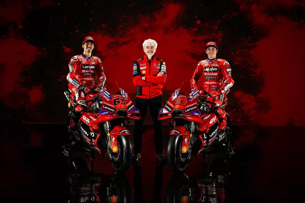 Francesco Bagnaia, Ducati Team, Gigi Dall'Igna, algemeen manager Ducati, Marc Marquez, Ducati Team
