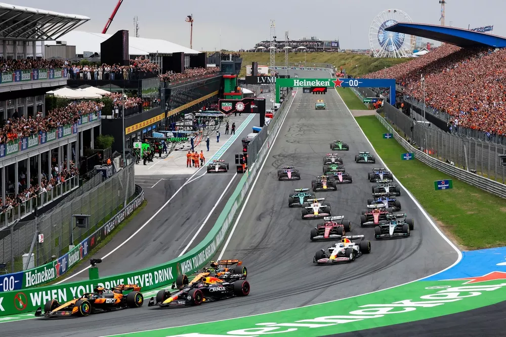 The race starts