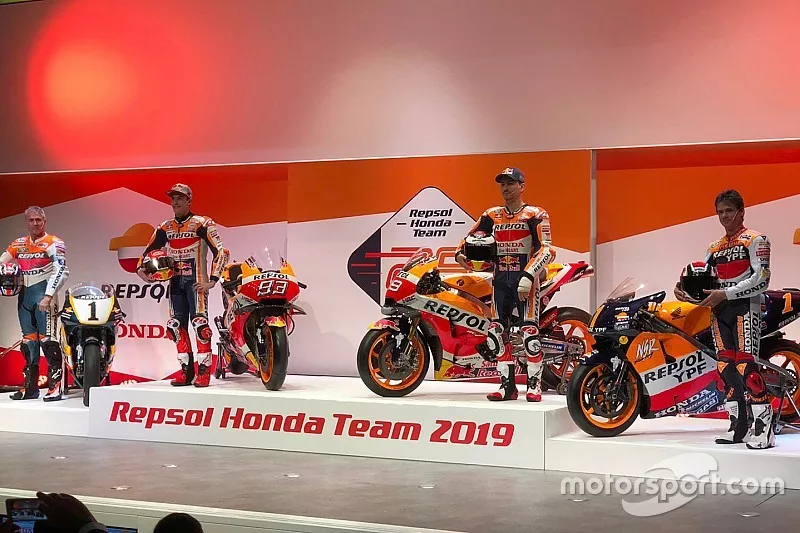 Mick Doohan, Alex Criville, Marc Márquez and Jorge Lorenzo, Repsol Honda Team