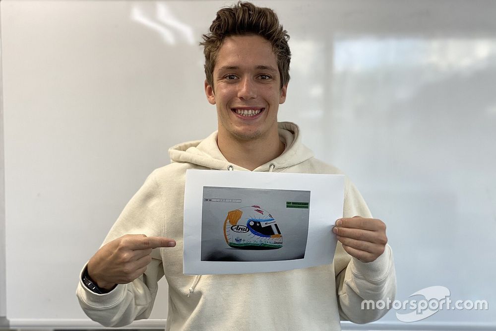 サッシャ・フェネストラズ、スーパーGT最終戦は7歳少女デザインの