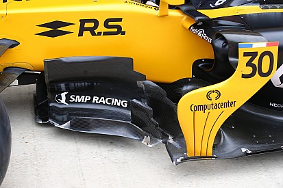 Renault: il nuovo barge board fa volare Hulkenberg