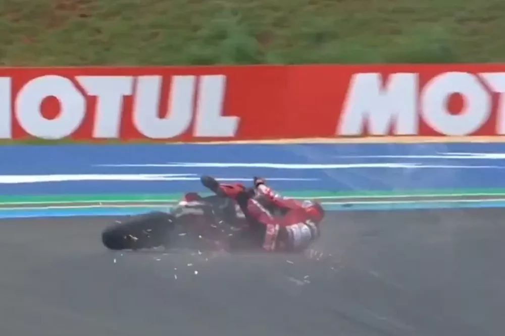 Márquez, caída Brasil