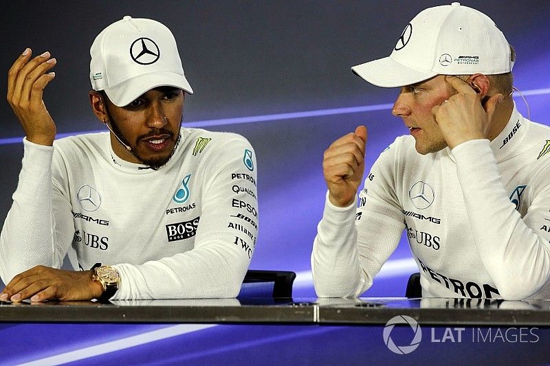 Lewis Hamilton, Mercedes AMG F1 y Valtteri Bottas, Mercedes AMG F1