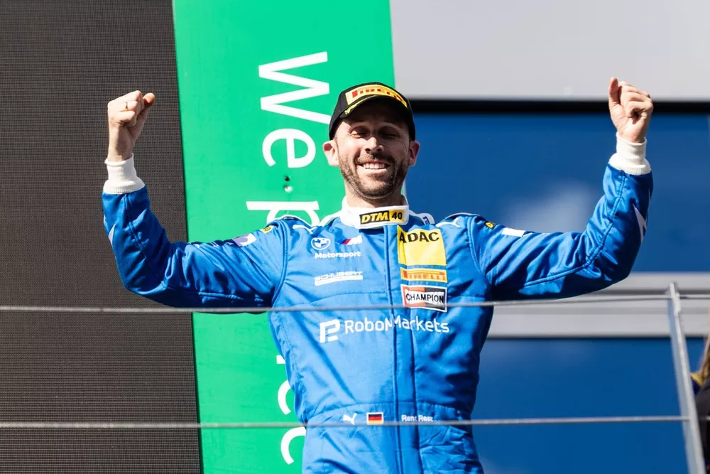 Podium: Race winner Ren&eacute; Rast, Schubert Motorsport