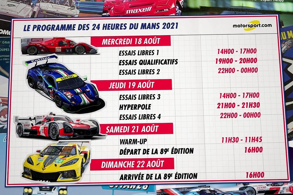24H du Mans 2024 : le programme officiel (+ horaires, concerts