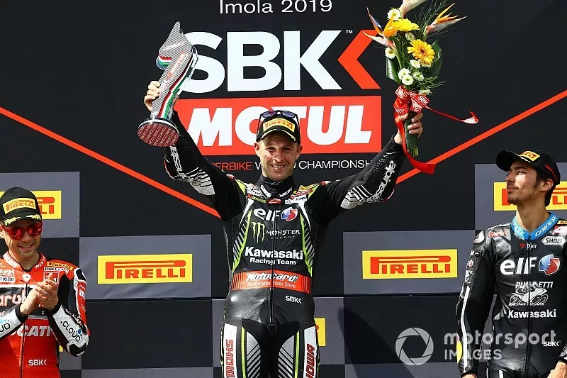 Podium : le vainqueur Jonathan Rea, Kawasaki Racing Team