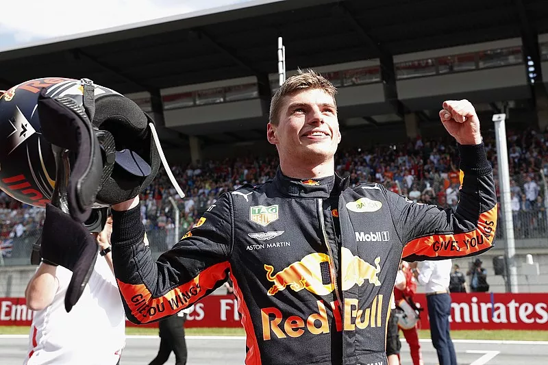 El ganador: Max Verstappen, Red Bull Racing