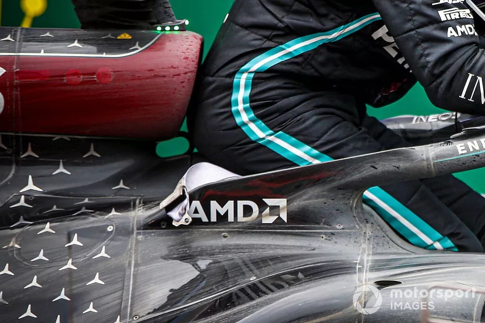Detalle del Mercedes F1 W11