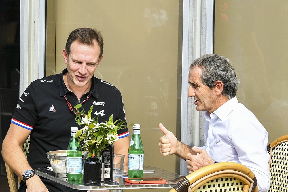 Esteban Ocon, Alpine F1 and Alain Prost, Alpine F1 Team 