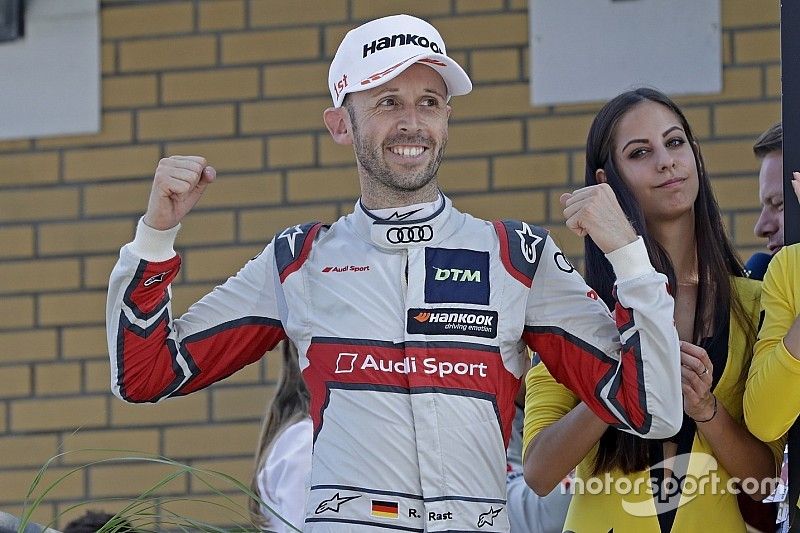 Podium: Race winner René Rast, Audi Sport Team Rosberg