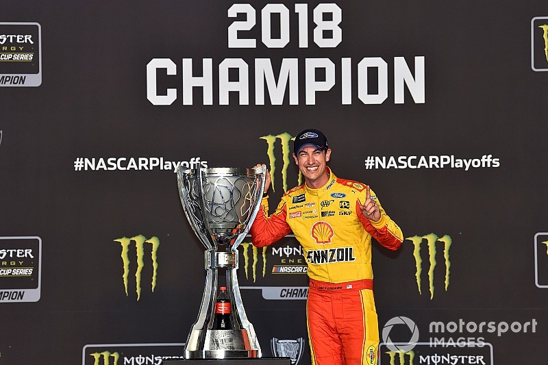 Joey Logano's NASCAR Cup championship trophy is going on tour