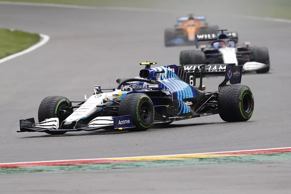 Nicholas Latifi, Williams FW43B, George Russell, Williams FW43B
