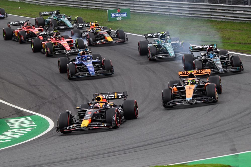 Max Verstappen, Red Bull Racing RB19,Lando Norris, McLaren MCL60,George Russell, Mercedes-AMG,Alexander Albon, Williams,Fernando Alonso, Fernando Alonso, Aston Martin AMR23Carlos Sainz, Ferrari SF-23,Sergio Perez, Red Bull Racing RB19,Charles Leclerc, Fer