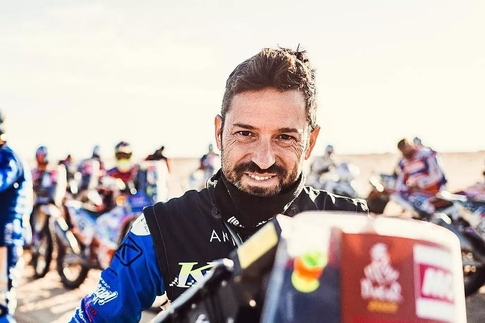Carles Falcon en el Dakar