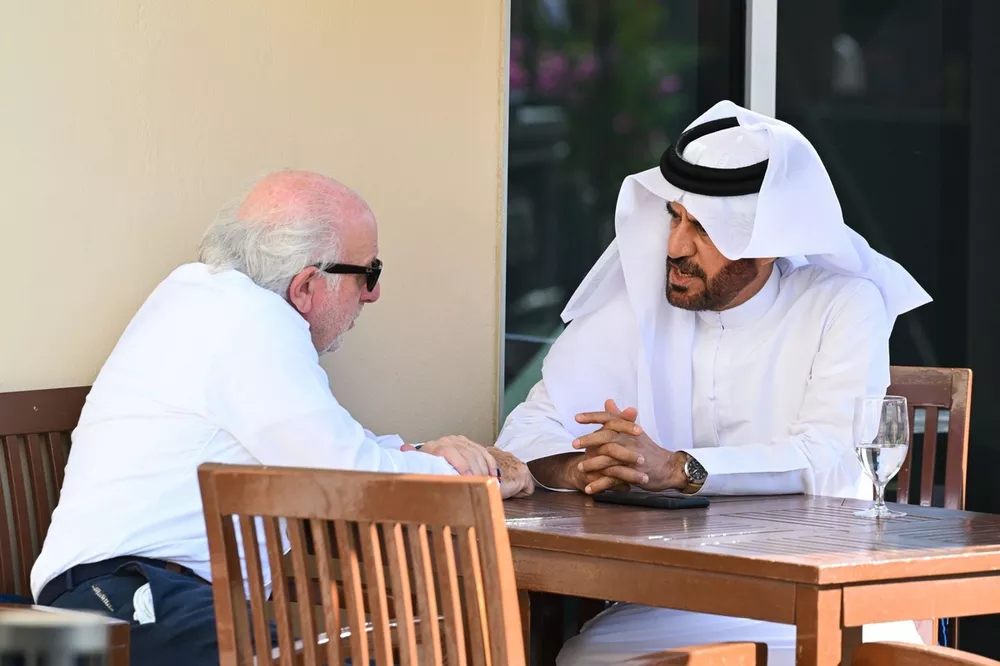 David Richards y Mohammed Ben Sulayem, Presidente de la FIA