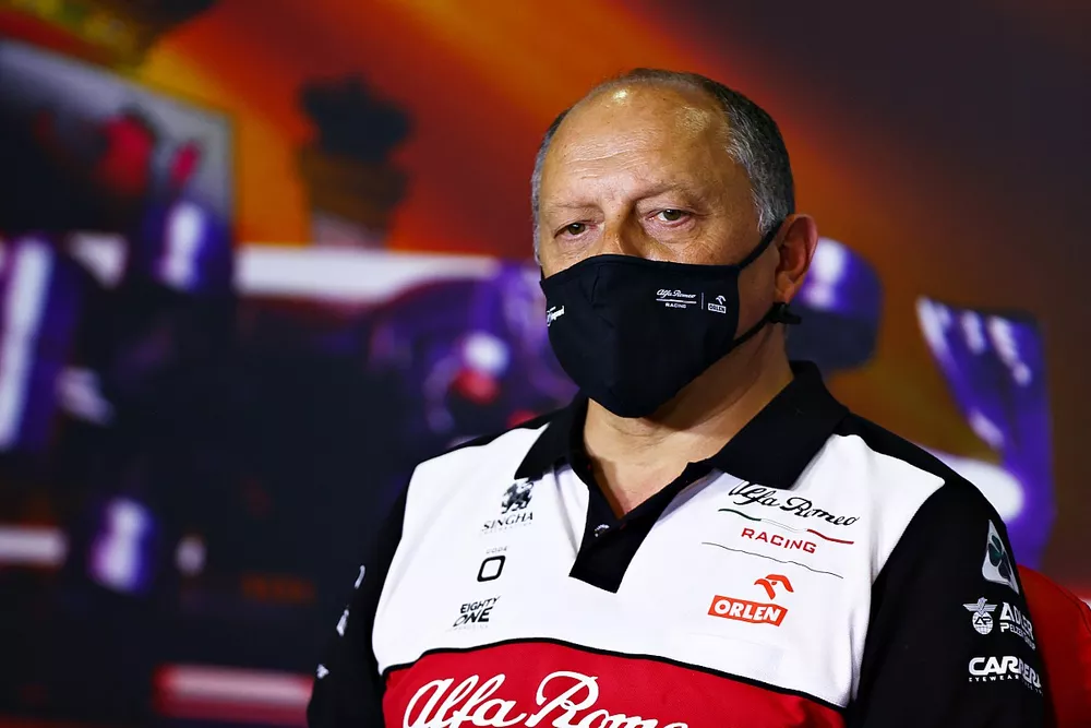Frederic Vasseur, Team Principal, Alfa Romeo Racing, in the team principals Press Conference